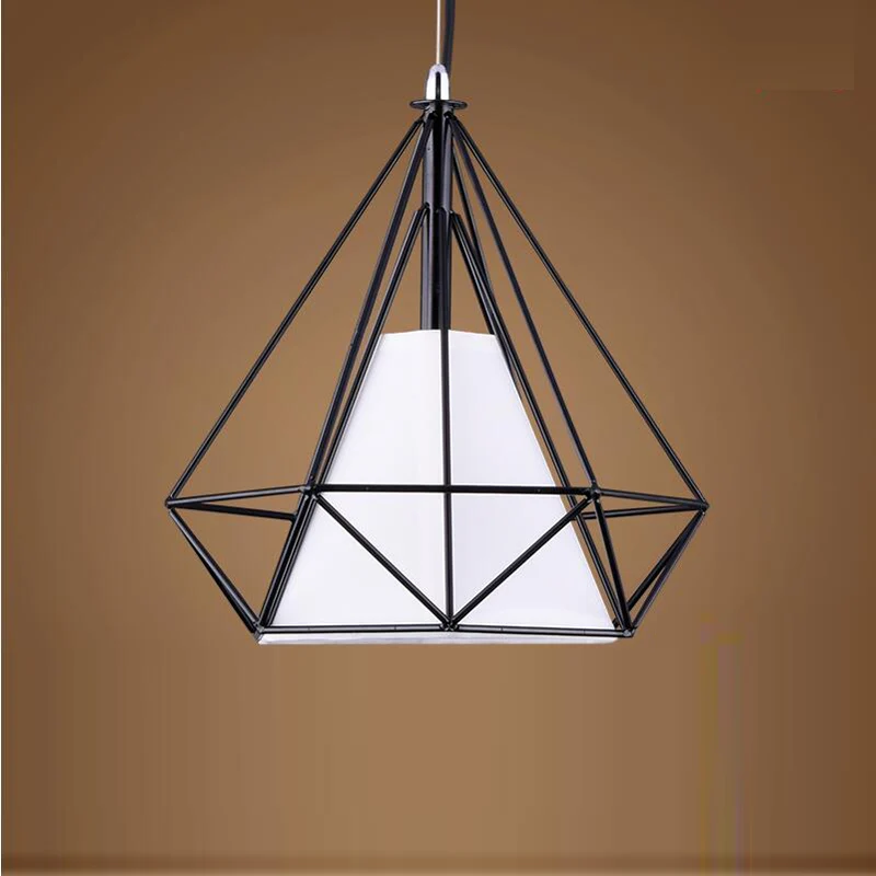 Contracted Diamond Pendant Lamp Art Pyramid Pendant Lamp Retro Bar Counter Birdcage Wrought Iron Pendant Lights
Contracted Diamond Pendant Lamp Art Pyramid Pendant Lamp Retro Bar Counter Birdcage Wrought Iron Pendant Lights