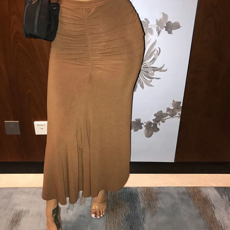 Elastic Waist Front And Rear Shirring Cut Thin Section Hip Full Length Skirt
Elastic Waist Front And Rear Shirring Cut Thin Section Hip Full Length Skirt