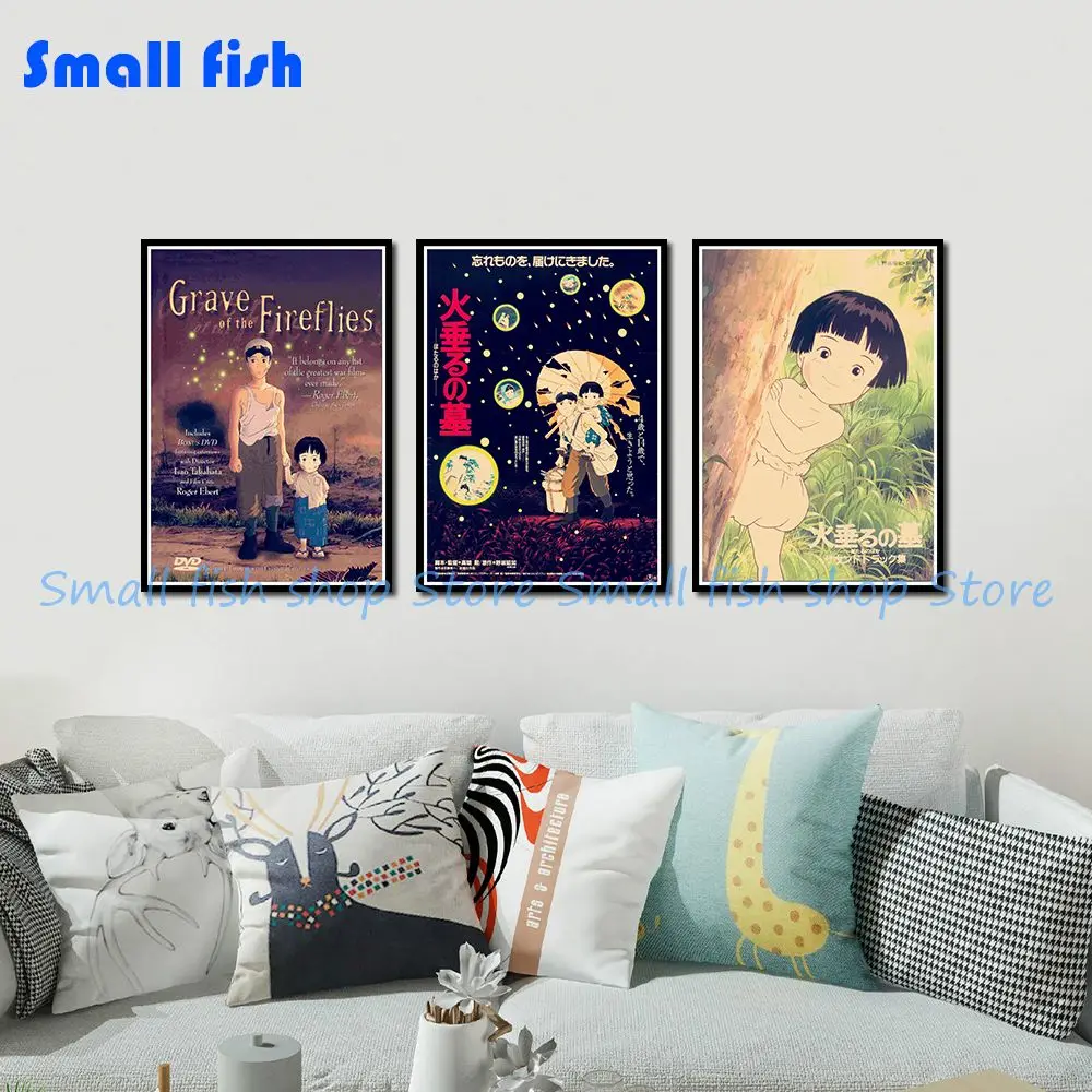 Grave of the Fireflies Home Furnishing decoration Kraft Movie Poster Drawing core Wall stickers 42*30 cm
Grave of the Fireflies Home Furnishing decoration Kraft Movie Poster Drawing core Wall stickers 42*30 cm