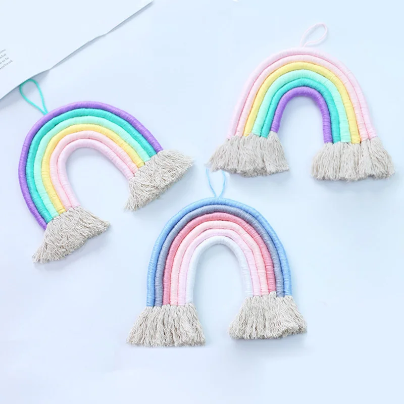 Nordic Kids Room Rainbow Hanging Decoration DIY Rope Rainbow Wall Hanging Scandinavian Baby Room Decoration Home Accessories
Nordic Kids Room Rainbow Hanging Decoration DIY Rope Rainbow Wall Hanging Scandinavian Baby Room Decoration Home Accessories