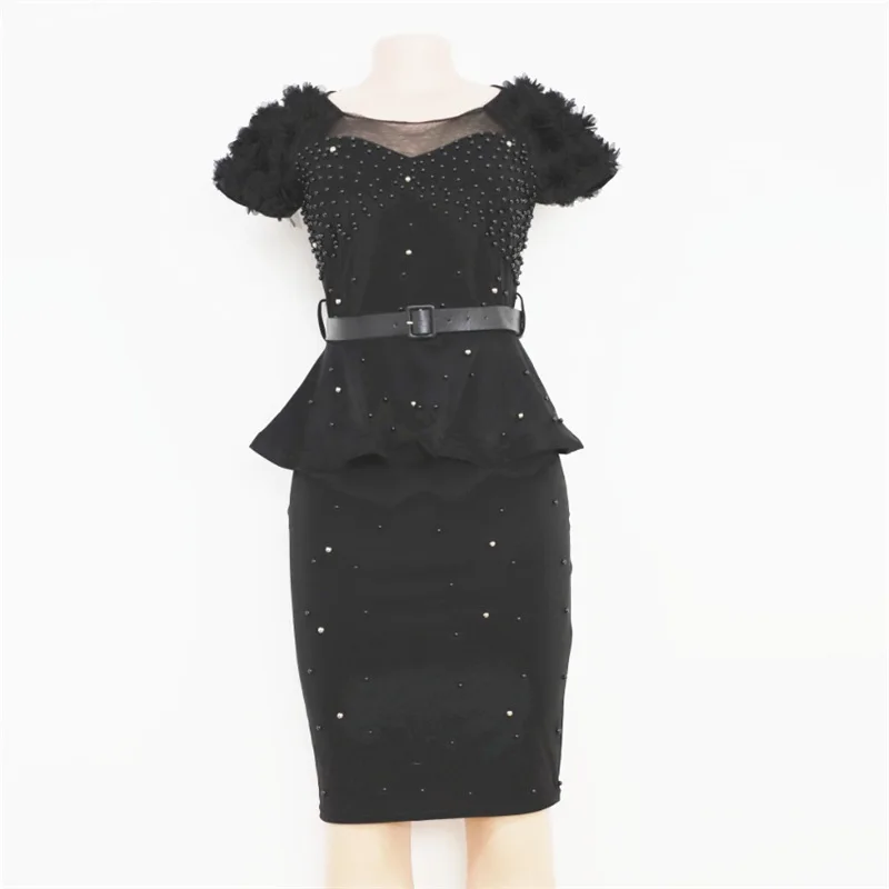 African Dress Women Ruffles Beading Black Elegant Party Office Dress Stylish Summer Casual Evening Female Club Wear Sexy Dresses
African Dress Women Ruffles Beading Black Elegant Party Office Dress Stylish Summer Casual Evening Female Club Wear Sexy Dresses
