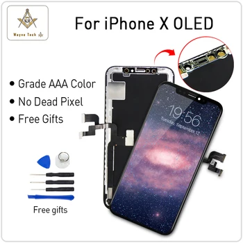 AAA OLED Quality For iPhone XS Screen With Touch Digitizer Assembly No Dead Pixel OLED Screen Replacement Display Guarantee AAA
AAA OLED Quality For iPhone XS Screen With Touch Digitizer Assembly No Dead Pixel OLED Screen Replacement Display Guarantee AAA
