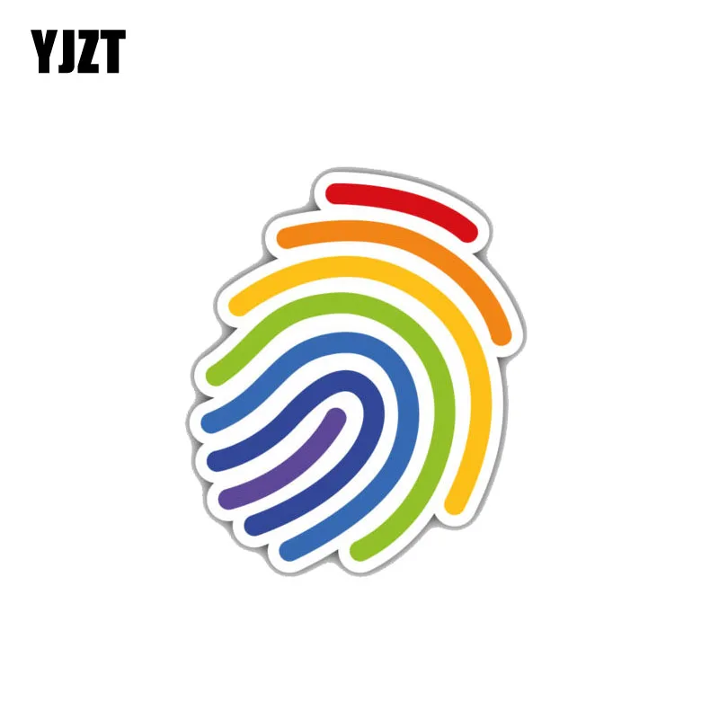 YJZT 8.7CM*10.5CM Funny Rainbow Fingerprint Reflective Decal Car Sticker 12-0951
YJZT 8.7CM*10.5CM Funny Rainbow Fingerprint Reflective Decal Car Sticker 12-0951