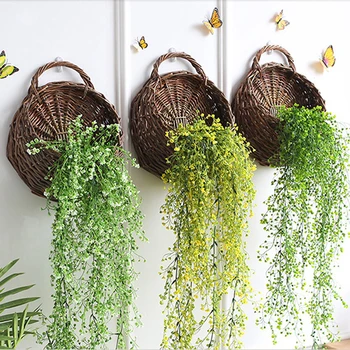 Natural WickerContainer Home Garden Wall Hanging Decor Flower Basket Pot Planter Rattan Vase Basket Food Storage
Natural WickerContainer Home Garden Wall Hanging Decor Flower Basket Pot Planter Rattan Vase Basket Food Storage
