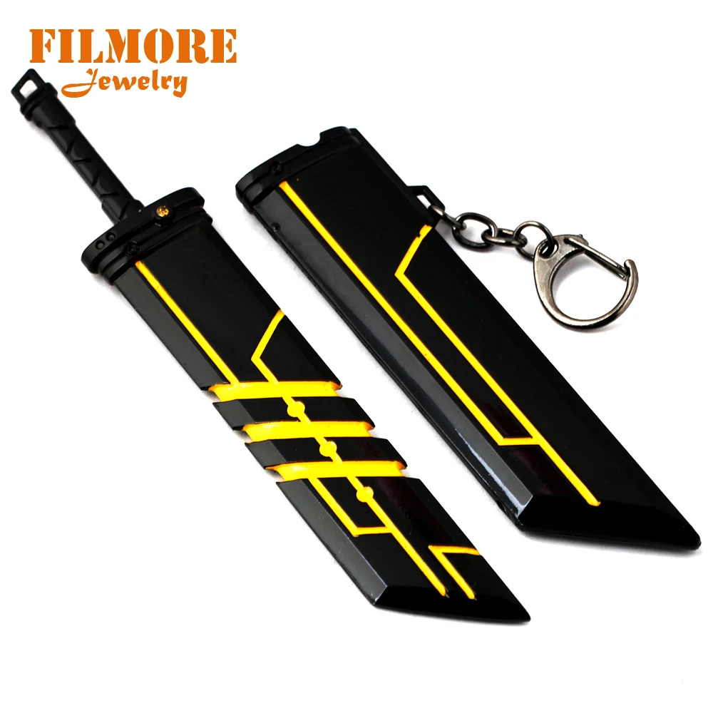 League of Legends Big Weapon Sword Keychain LOL Swords and Sheaths Sets Weapons Model Charms Keychain for Gift Chaveiro Souvenir
League of Legends Big Weapon Sword Keychain LOL Swords and Sheaths Sets Weapons Model Charms Keychain for Gift Chaveiro Souvenir