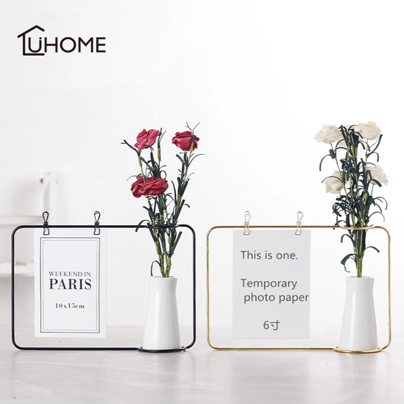 Nordic Style Iron Art Desktop Photo Frame Home Decor Flower Vase Business Cards Clip Holder Office Desk Menu Photo Holder Clips
Nordic Style Iron Art Desktop Photo Frame Home Decor Flower Vase Business Cards Clip Holder Office Desk Menu Photo Holder Clips