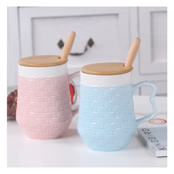 1 Pcs creative ceramic cup Children's breakfast cup large capacity with cover spoon, coffee milk relief 360ml
1 Pcs creative ceramic cup Children's breakfast cup large capacity with cover spoon, coffee milk relief 360ml