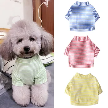Striped Dogs Pets Clothing Small Medium Dog Shirts Winter Pet Hoodies For Dogs Costume Chihuahua Cat Vest T-shirt
Striped Dogs Pets Clothing Small Medium Dog Shirts Winter Pet Hoodies For Dogs Costume Chihuahua Cat Vest T-shirt