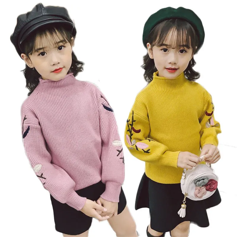 Autumn Winter Girls Sweater Kids Warm Knitting Pullover Baby Tops Children Kids Embroidery Flower Crochet Knitted Knitwears G142
Autumn Winter Girls Sweater Kids Warm Knitting Pullover Baby Tops Children Kids Embroidery Flower Crochet Knitted Knitwears G142