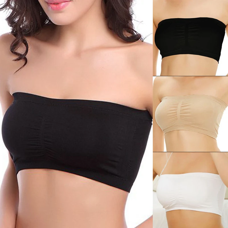 Womens Basic Seamless Tube Top Bras Stretch Strapless Bandeau Bra For Women Bralette Tube Top Strapless Wireless Basic
Womens Basic Seamless Tube Top Bras Stretch Strapless Bandeau Bra For Women Bralette Tube Top Strapless Wireless Basic