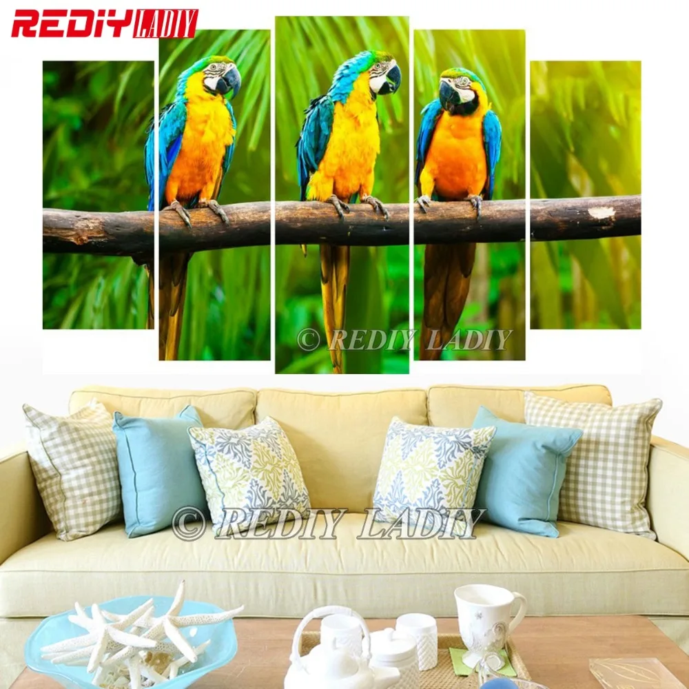 DIY Diamond Painting Cross Stitch Triptych 5D Diamond Mosaic Parrot Family 5 Panels Modular Picture Crystal Diamond Embroidery
DIY Diamond Painting Cross Stitch Triptych 5D Diamond Mosaic Parrot Family 5 Panels Modular Picture Crystal Diamond Embroidery