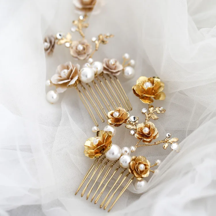 Handmade Pearl Crystal Hairpins Floral Hair Combs Bridal Headwear Wedding Hair Accessories Women Jewelry Party Headpieces u574
Handmade Pearl Crystal Hairpins Floral Hair Combs Bridal Headwear Wedding Hair Accessories Women Jewelry Party Headpieces u574