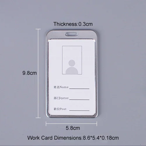 Exhibition Work Card Metal Pass Neck Strap Wallet Luxury Aluminum Alloy Business Office ID Badge Holder Lanyard High Quality
Exhibition Work Card Metal Pass Neck Strap Wallet Luxury Aluminum Alloy Business Office ID Badge Holder Lanyard High Quality