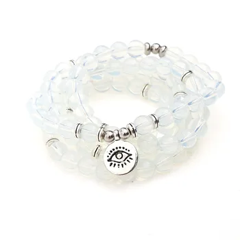 New Style Female Natural Opal Beads Bracelet Eye Buddha Lotus OHM Pendant 108 Mala Chakra Bracelet Yoga Healing Jewelry Wholsale
New Style Female Natural Opal Beads Bracelet Eye Buddha Lotus OHM Pendant 108 Mala Chakra Bracelet Yoga Healing Jewelry Wholsale