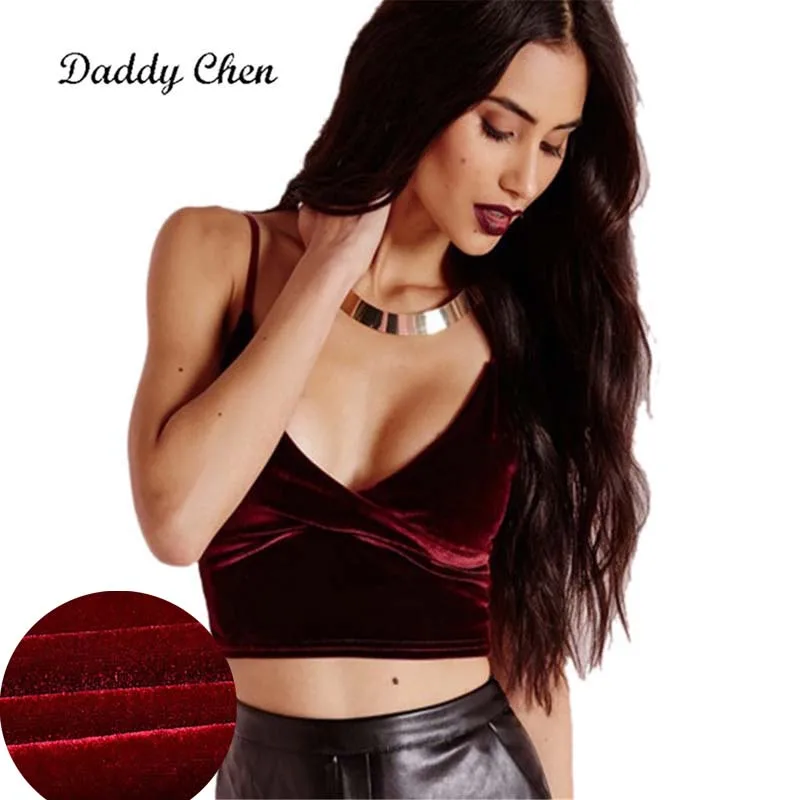 Ladies velvet cropped tank tops sexy tops Women summer v-neck bralette sleeveless camis crop tops womens clothing plus size
Ladies velvet cropped tank tops sexy tops Women summer v-neck bralette sleeveless camis crop tops womens clothing plus size