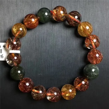 12mm Natural Colorful Rutilated Quartz Crystal Bracelet Women Love Gift Charms Round Bead Stone Cat Eye Stretch Bracelet Jewelry
12mm Natural Colorful Rutilated Quartz Crystal Bracelet Women Love Gift Charms Round Bead Stone Cat Eye Stretch Bracelet Jewelry