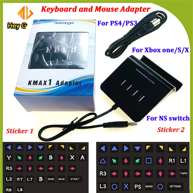 Heroangel KMAX1 Gaming Controller Adapter Keyboard Mouse and Controls Converter For PS4/PS3/Xbox One/Nintendo Switch/PC Accessor
Heroangel KMAX1 Gaming Controller Adapter Keyboard Mouse and Controls Converter For PS4/PS3/Xbox One/Nintendo Switch/PC Accessor