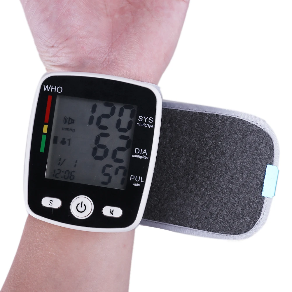 Portable Intelligent Digital Automatic Wrist Blood Pressure Monitor LCD Display Household Health Care Blood Monitors 16 Portable Intelligent Digital Automatic Wrist Blood Pressure Monitor LCD Display Household Health Care Blood Monitors 16