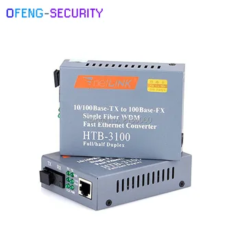 ethernet fiber HTB-3100AB Optical Fiber Ethernet Media Converter 1Pair Singlemode single fiber SC 25km 10/100M
ethernet fiber HTB-3100AB Optical Fiber Ethernet Media Converter 1Pair Singlemode single fiber SC 25km 10/100M