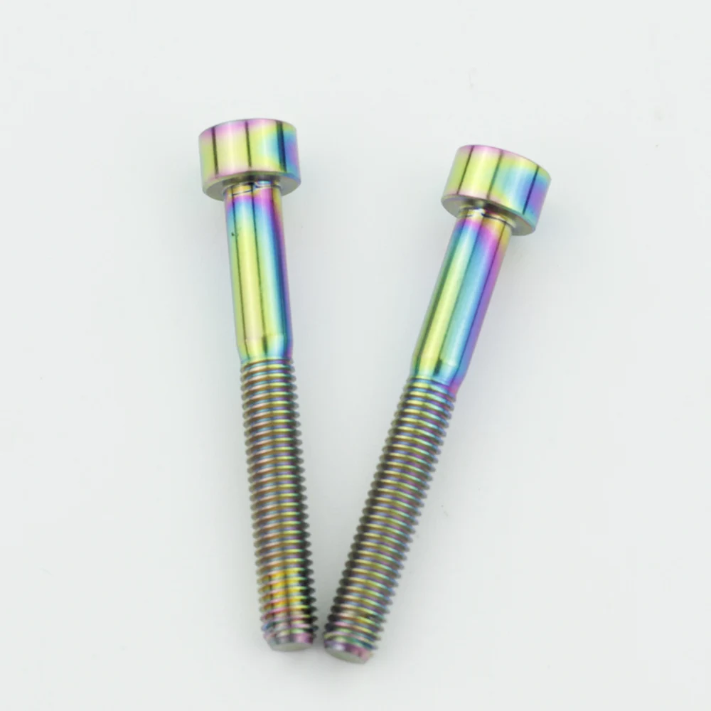 2pcs Ti Titanium Bolts with Ti Shim Spacer M5 x 40 40mm For MTB ROAD BIKE Stem Front Cap Garmin Bryton Compuer Mount
2pcs Ti Titanium Bolts with Ti Shim Spacer M5 x 40 40mm For MTB ROAD BIKE Stem Front Cap Garmin Bryton Compuer Mount