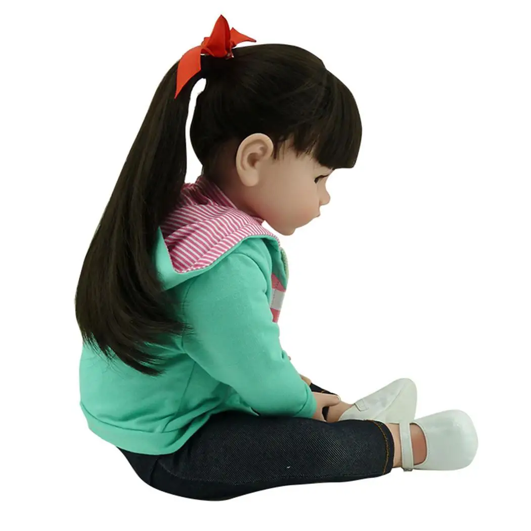 NPK Kids Soft Silicone Simulation Girls Doll With Realistic Clothes Doll 60cm/47cm Reborn Baby Humanoid Dolls With Long Hair
NPK Kids Soft Silicone Simulation Girls Doll With Realistic Clothes Doll 60cm/47cm Reborn Baby Humanoid Dolls With Long Hair