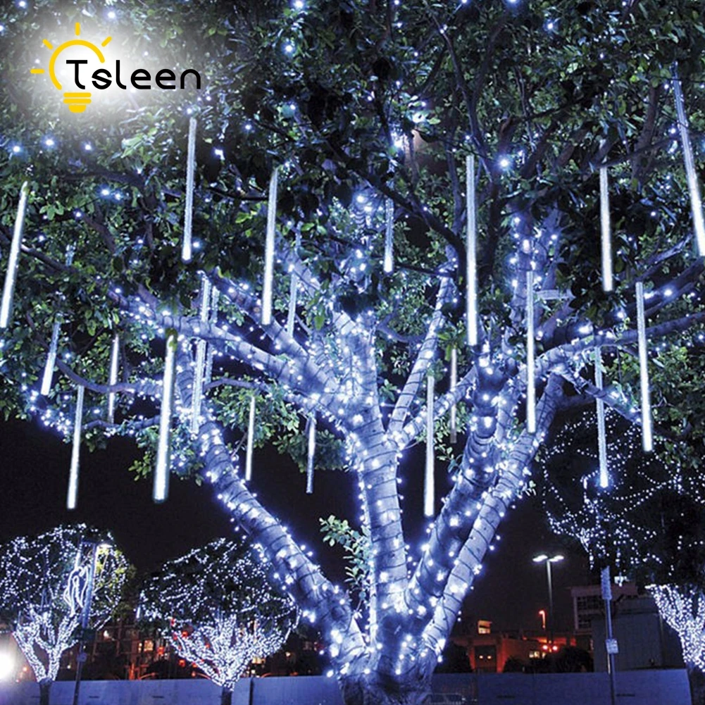 TSLEEN Multi-color 30CM 50CM Meteor Shower Rain Tubes AC 85-265V Christmas String Light Garden Wedding Party Holiday Tree Decor
TSLEEN Multi-color 30CM 50CM Meteor Shower Rain Tubes AC 85-265V Christmas String Light Garden Wedding Party Holiday Tree Decor
