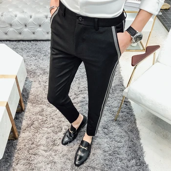 British Style Pants Men Solid Pantalon Hombre Hot Sale Streetwear Pantalon Homme Business Formal Wear Suit Men Pant 2019 Spring
British Style Pants Men Solid Pantalon Hombre Hot Sale Streetwear Pantalon Homme Business Formal Wear Suit Men Pant 2019 Spring