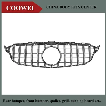 W205 GTR Grille Chrome Front Bumper Mesh GT R Grill for Benz W205 C-Class 2015+ Car Styling
W205 GTR Grille Chrome Front Bumper Mesh GT R Grill for Benz W205 C-Class 2015+ Car Styling