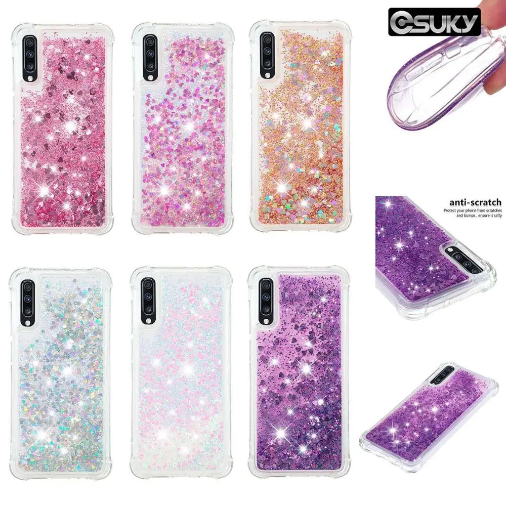 Soft Fashion Love Heart Quicksand Liquid Silicone Phone Case for Samsung A70 50 40 40s 30 20 10 8 Air Cushion Corner Shockproof
Soft Fashion Love Heart Quicksand Liquid Silicone Phone Case for Samsung A70 50 40 40s 30 20 10 8 Air Cushion Corner Shockproof