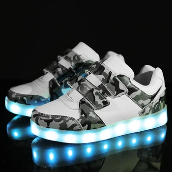 New Fashion Kids LED Glowing Light Sport Shoes Unisex Boys Girls Casual Running Shoes Hook Loop Breathable Running Sneakers D20
New Fashion Kids LED Glowing Light Sport Shoes Unisex Boys Girls Casual Running Shoes Hook Loop Breathable Running Sneakers D20