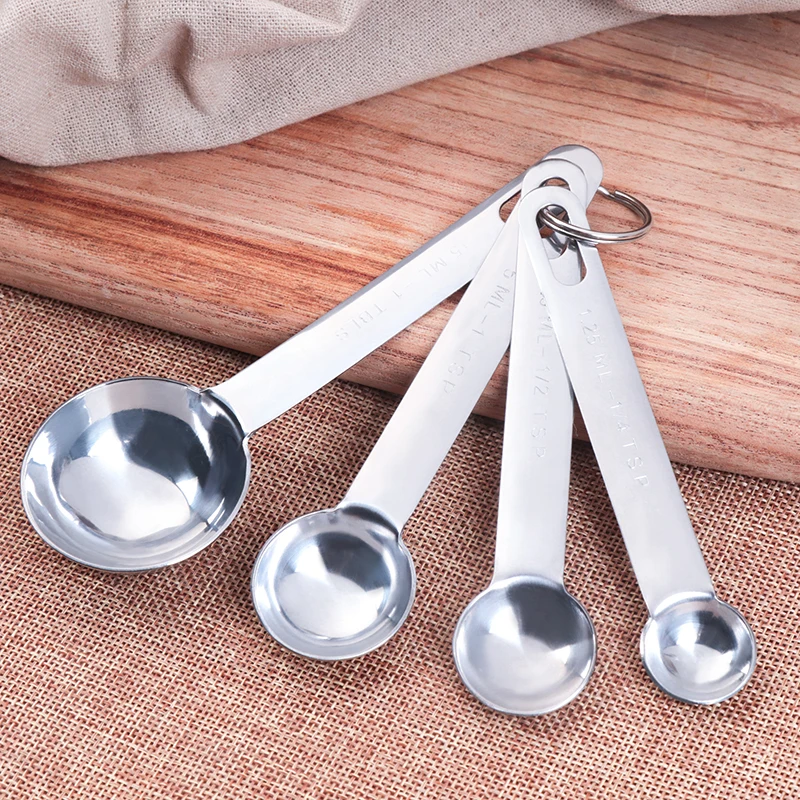 4 Pcs Stainless Steel Kitchen Measuring Spoons Scoop For Baking Sugar Coffee Measuring Tools Sets Tea Cooking Measure Scoop Cup
4 Pcs Stainless Steel Kitchen Measuring Spoons Scoop For Baking Sugar Coffee Measuring Tools Sets Tea Cooking Measure Scoop Cup