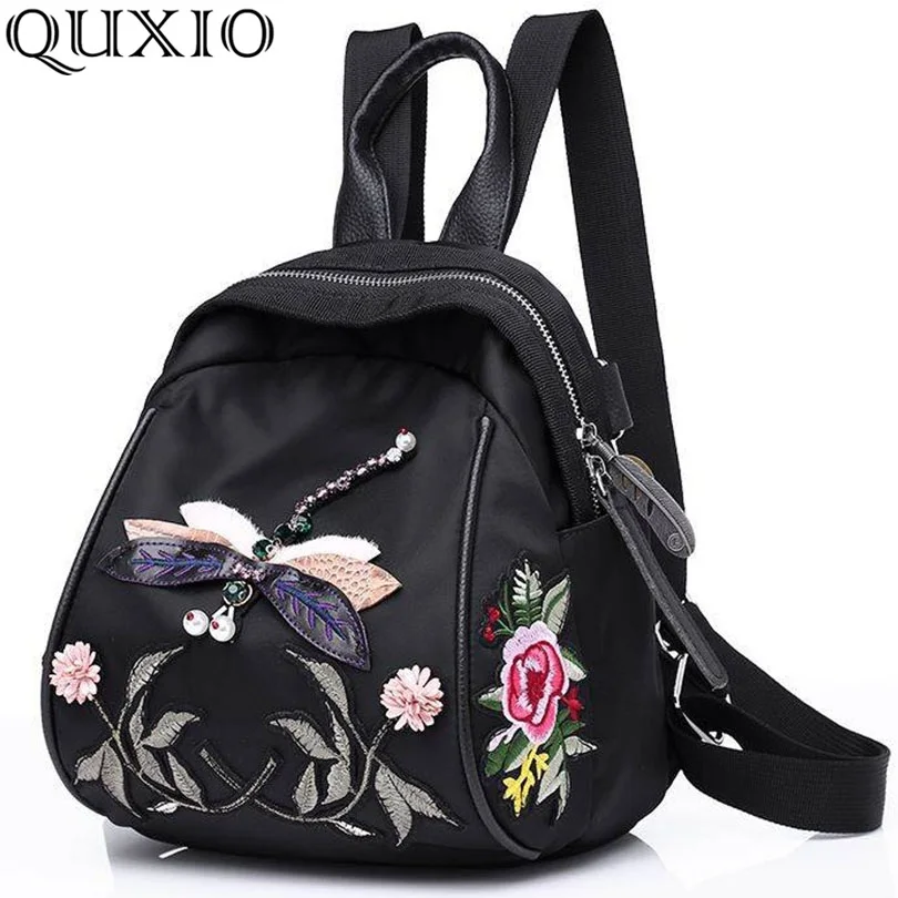 2018 New Women Embroidery Butterfly Design Backpacks Fashion Dragonfly Decoration Bags Travel Casual Nylon Bag Mochila SL02
2018 New Women Embroidery Butterfly Design Backpacks Fashion Dragonfly Decoration Bags Travel Casual Nylon Bag Mochila SL02