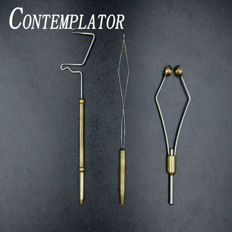 CONTEMPLATOR 3pcs novice fly tying tools suit bobbin threader&ceramic tip bobbin holder&rotary whip finisher fly fishing combo
CONTEMPLATOR 3pcs novice fly tying tools suit bobbin threader&ceramic tip bobbin holder&rotary whip finisher fly fishing combo