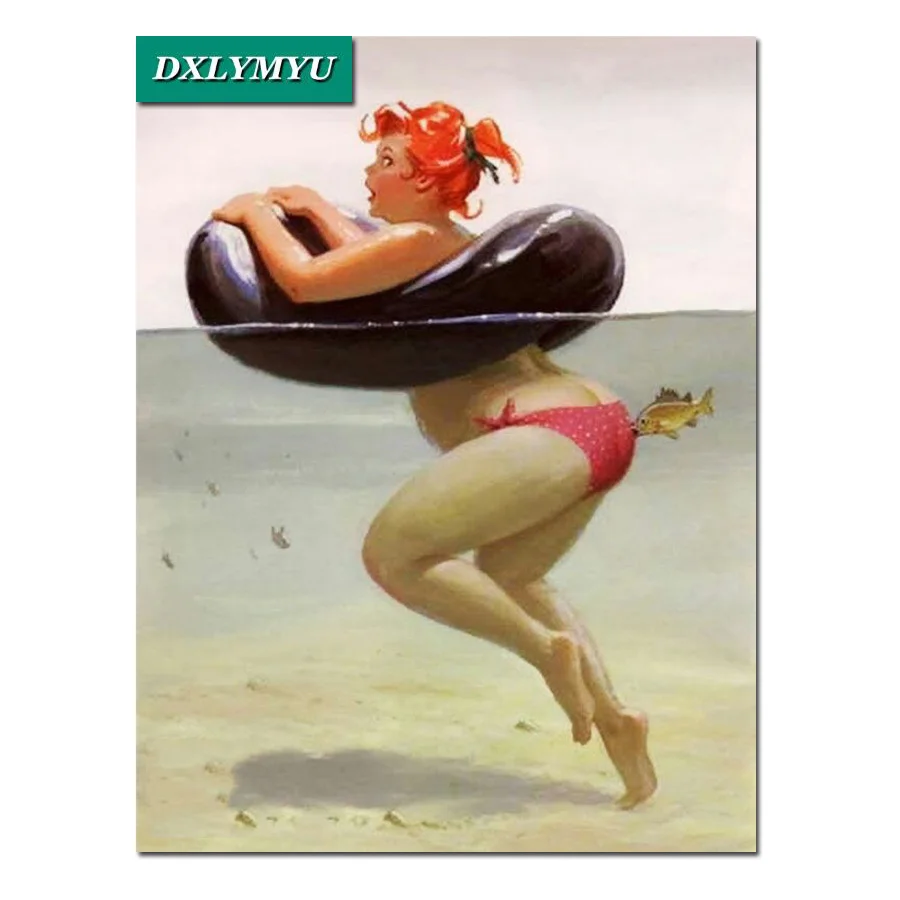 5D Diy Diamond Painting portrait 3D Diamond Embroidery Swimming kiss fish For mosaic With Beads Natural Picture Swimming woman
5D Diy Diamond Painting portrait 3D Diamond Embroidery Swimming kiss fish For mosaic With Beads Natural Picture Swimming woman