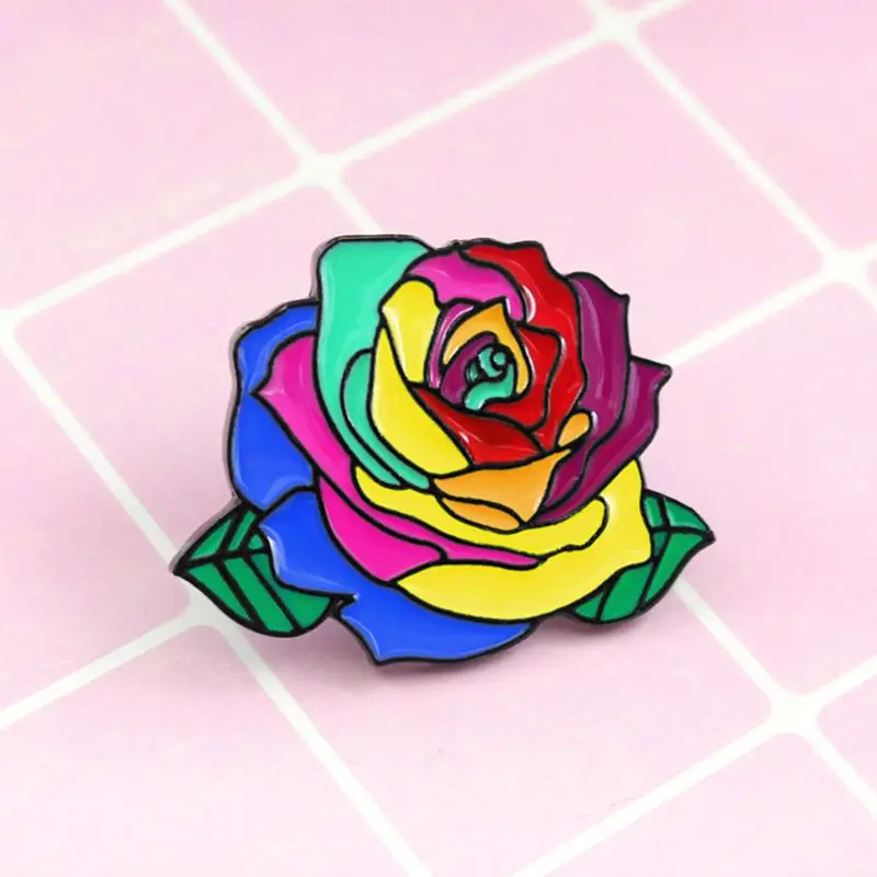 Fashion Brooches Badge New Creative Cartoon Colorful Rose Brooch Men Women Clothes Girls Bag Pendant Jewelry
Fashion Brooches Badge New Creative Cartoon Colorful Rose Brooch Men Women Clothes Girls Bag Pendant Jewelry