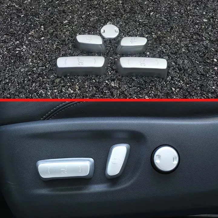 For TOYOTA Land Cruiser Prado FJ150 2018 2019 ABS Chrome Interior Inner Seat Adjustment Switch Knob Button Cover Trim
For TOYOTA Land Cruiser Prado FJ150 2018 2019 ABS Chrome Interior Inner Seat Adjustment Switch Knob Button Cover Trim