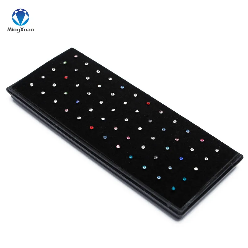 MINGXIUAN 60pcs/box Rhinestone Crystal Stainless Steel Nose Jewelry Straight Stud Bar Piercing Nose Ring Septum Piercing Nostril
MINGXIUAN 60pcs/box Rhinestone Crystal Stainless Steel Nose Jewelry Straight Stud Bar Piercing Nose Ring Septum Piercing Nostril