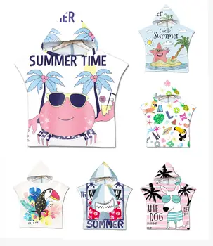 Free shipping Tropical Palm Monstera Flower Toucan Parrot Crab Starfish Shark Baby Kids Hooded Swim Bath Beach Towel Poncho Cape
Free shipping Tropical Palm Monstera Flower Toucan Parrot Crab Starfish Shark Baby Kids Hooded Swim Bath Beach Towel Poncho Cape