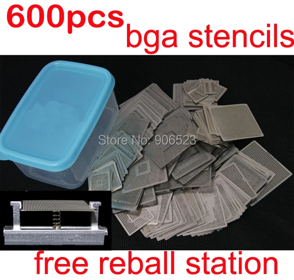 2015 New arrival heated directly 600pcs/set BGA stencils with free reball station BGA reballing stencils kit
2015 New arrival heated directly 600pcs/set BGA stencils with free reball station BGA reballing stencils kit