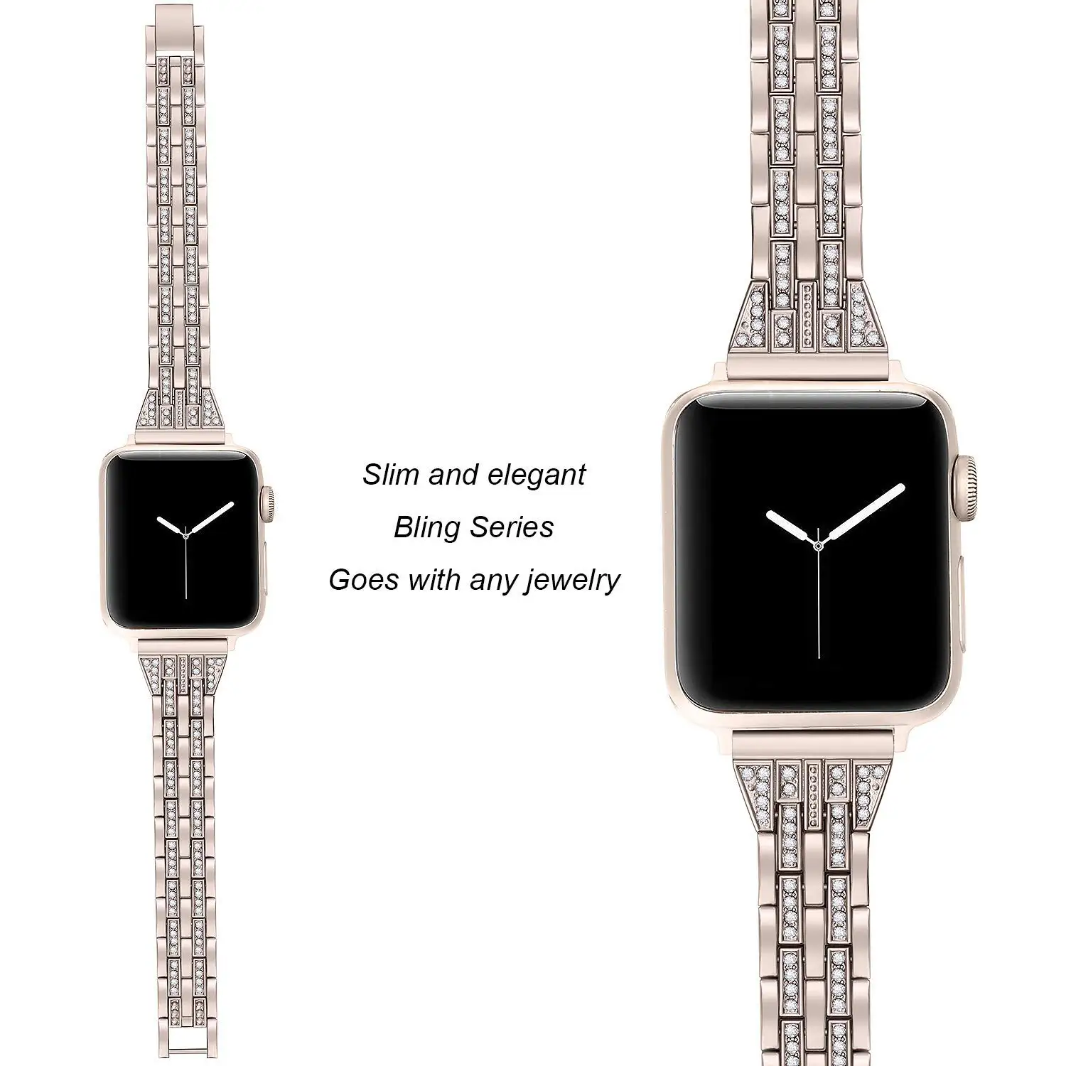 Bracelet Diamond Cristal Femme pour Apple Watch