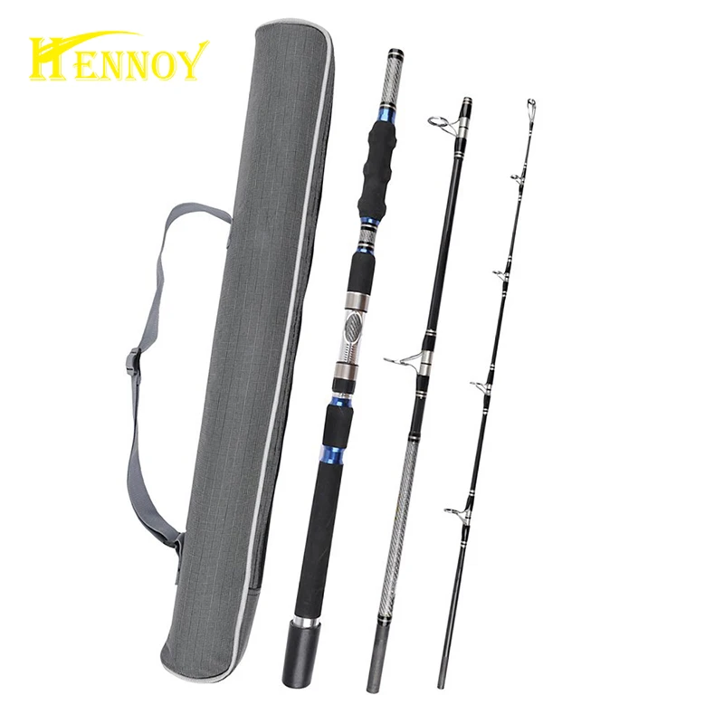 Image CASINO 3 section Jigging rod portable boat fishing rod spinning  1.8m 2.1m (30 50lb test) Heavy power