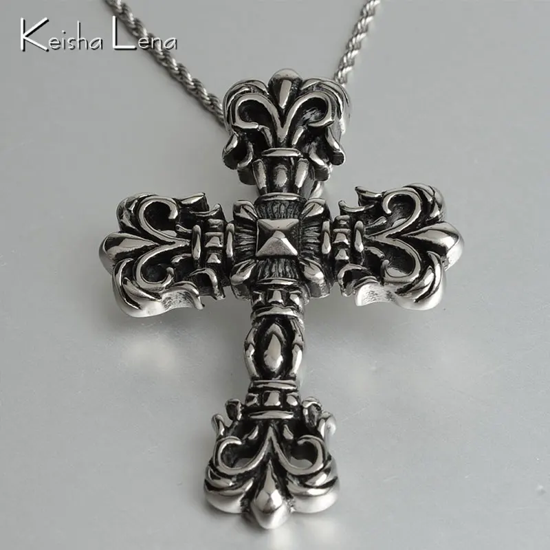 Keisha Lena High Quality Men's Jewelry Stainless Steel Bible Cross Chrome Pendant Necklace Chain items
Keisha Lena High Quality Men's Jewelry Stainless Steel Bible Cross Chrome Pendant Necklace Chain items