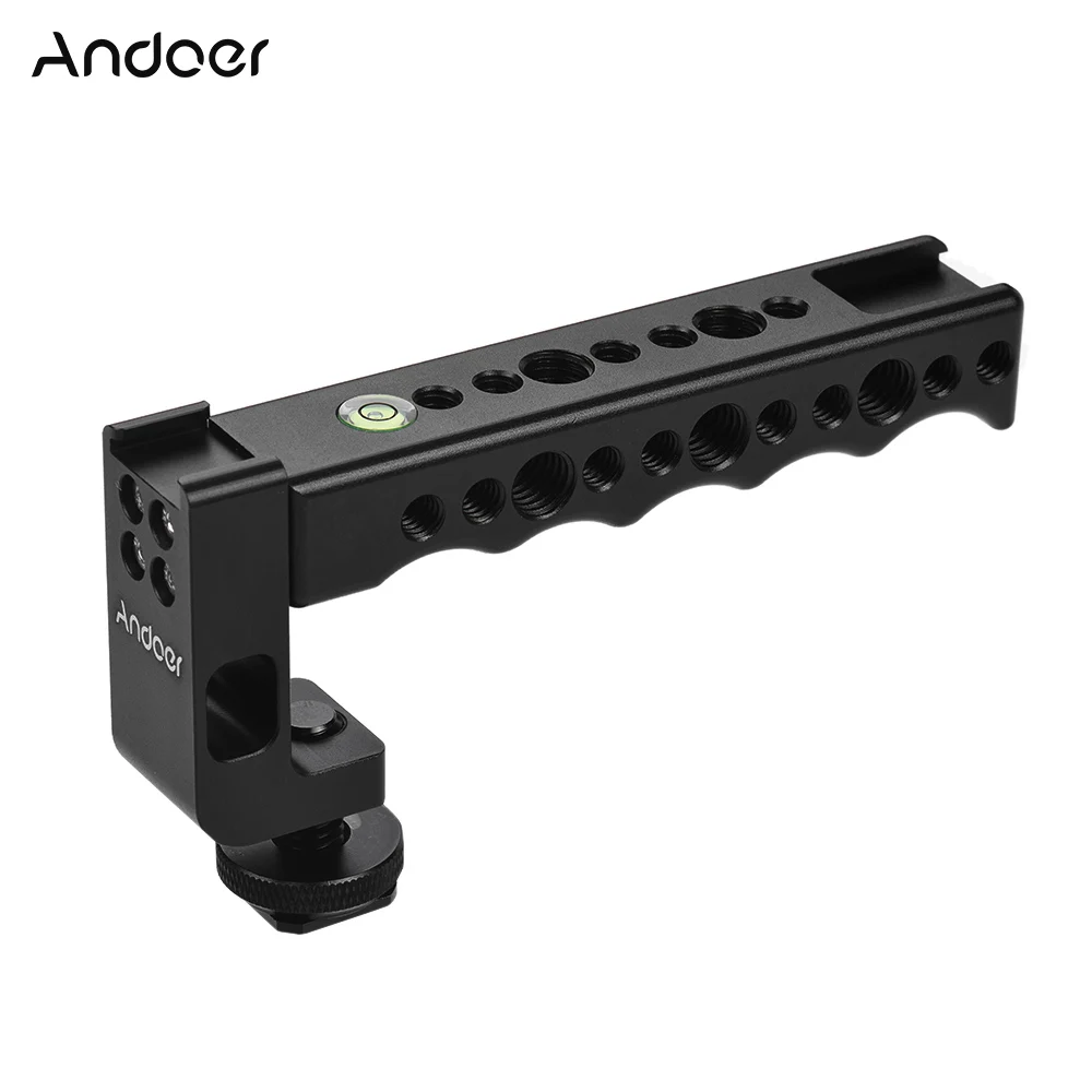 Andoer Camera Top Handle Grip w/Dual Cold Shoe Base for Canon Nikon Sony A7 A9 Camera for Pentax Olympus DSLR Camera Handle Grip
Andoer Camera Top Handle Grip w/Dual Cold Shoe Base for Canon Nikon Sony A7 A9 Camera for Pentax Olympus DSLR Camera Handle Grip
