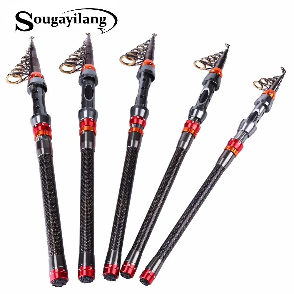 Sougayilang Spinning Fishing Telescopic Rod 1.8m 3.6m Carbon Fiber Fishing Rod High Saltwater Rod Bait Casting Fishing Rod Pesca 
Sougayilang Spinning Fishing Telescopic Rod 1.8m 3.6m Carbon Fiber Fishing Rod High Saltwater Rod Bait Casting Fishing Rod Pesca
