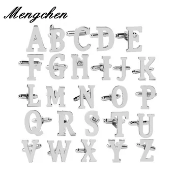 2019 Capital Letters Cufflinks Men Silver Color CuffLink for Male A B C D E F G H I J K L M N O P Q French Shirts Cuff Buttons
2019 Capital Letters Cufflinks Men Silver Color CuffLink for Male A B C D E F G H I J K L M N O P Q French Shirts Cuff Buttons