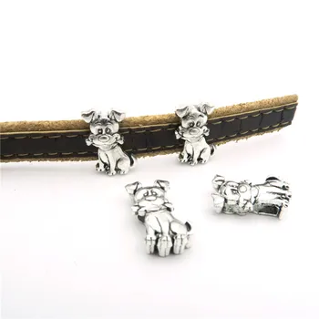 10pcs For 10mm flat leather Antique sliver cute dog Sliders jewelry finding supplies D-1-10-112
10pcs For 10mm flat leather Antique sliver cute dog Sliders jewelry finding supplies D-1-10-112