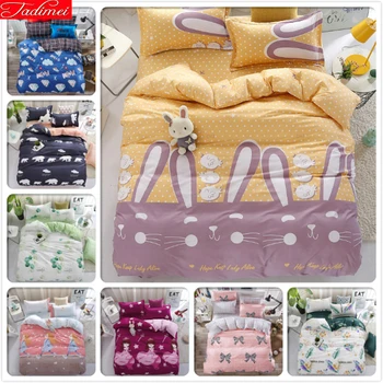 Cute Rabbit Pattern Duvet Cover 3/4 pcs Bedding Set Sheet Quilt Comforter Case Bed Linen Twin Single Full Double Queen King Size
Cute Rabbit Pattern Duvet Cover 3/4 pcs Bedding Set Sheet Quilt Comforter Case Bed Linen Twin Single Full Double Queen King Size