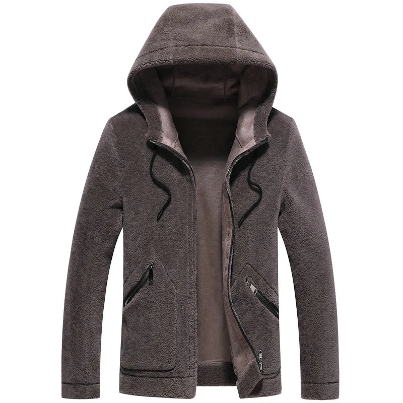 Granular wool fur coat 2019 autumn and winter new men's jacket hooded casual jacket Double-faced short jacket men's clothing
Granular wool fur coat 2019 autumn and winter new men's jacket hooded casual jacket Double-faced short jacket men's clothing