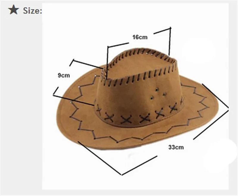 INFINITLOVE/Детская замшевая ковбойская шляпа в стиле джаза быка ковбоя вестерна