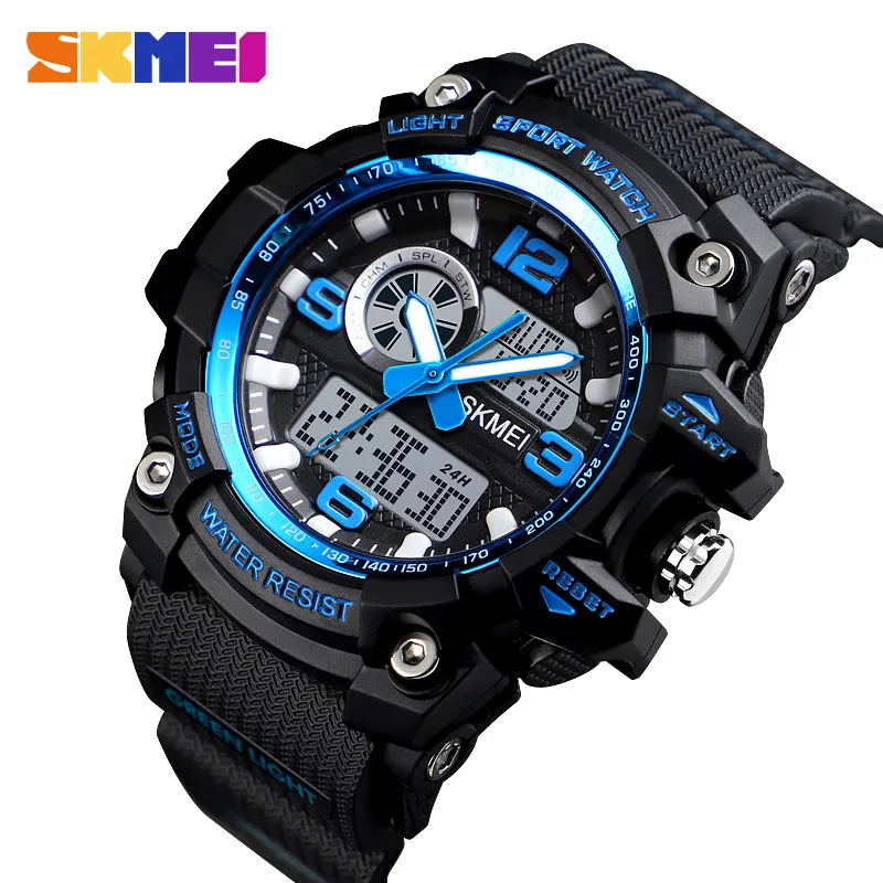 SKMEI Men Woman Quartz Digital Watch 2 Time Military Army Sports Watches Waterproof Chronograph Wristwatch Relogio Masculino1436
SKMEI Men Woman Quartz Digital Watch 2 Time Military Army Sports Watches Waterproof Chronograph Wristwatch Relogio Masculino1436